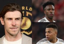 Gareth Bale exprime sa déception face aux performances de Mbappé et Vinicius au Real Madrid bale mbappe vini
