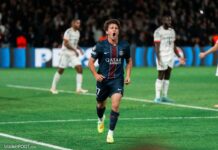 La frappe magistrale de João Neves sur coup franc découvrez la frappe magistrale de joão neves, un moment spectaculaire qui allie puissance et précision sur le terrain.