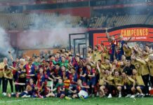 Esp. (Cpe) : Le Barça garantit sa victoire avec assurance le barça assure sa victoire grâce à une performance exceptionnelle, consolidant sa position en tête du championnat.